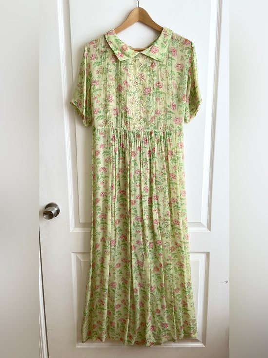 April Cornell Dresses & Skirts - Vintage April Cornell Babydoll Dress Floral Collar Sz M Cottagecore Prairie